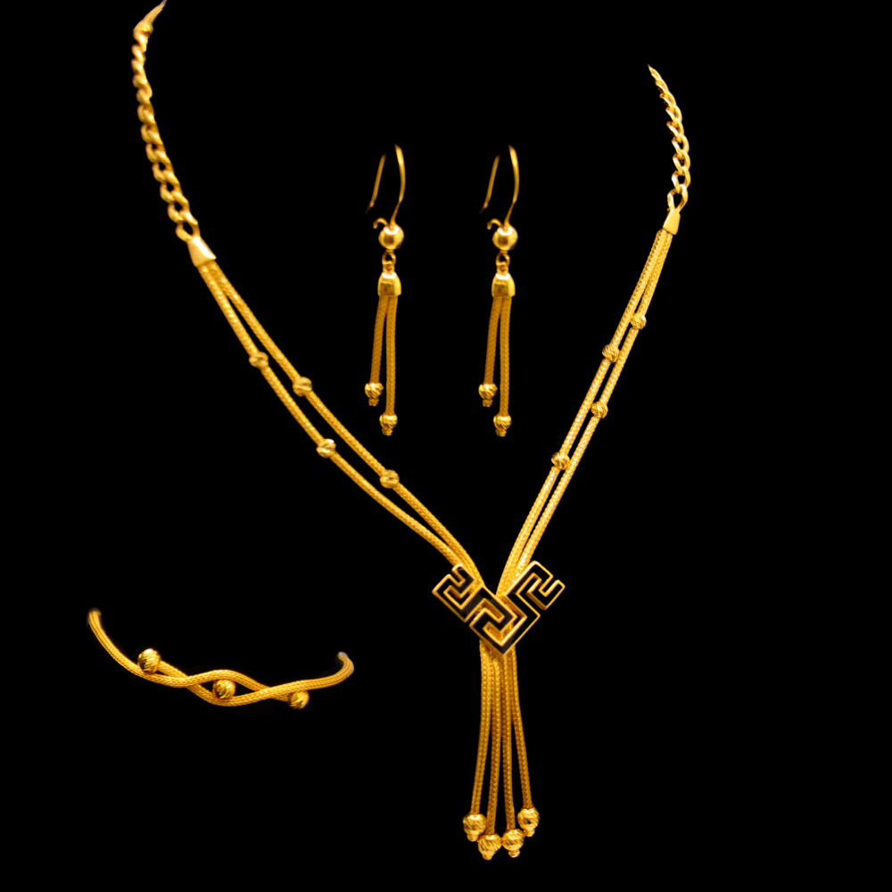 21K Gold Necklace Set